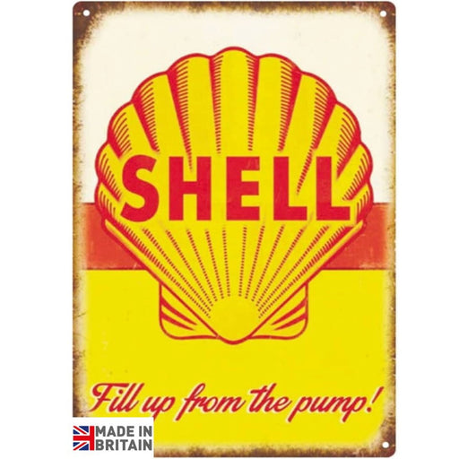 Small Metal Sign 45 x 37.5cm Shell - Kozeenest