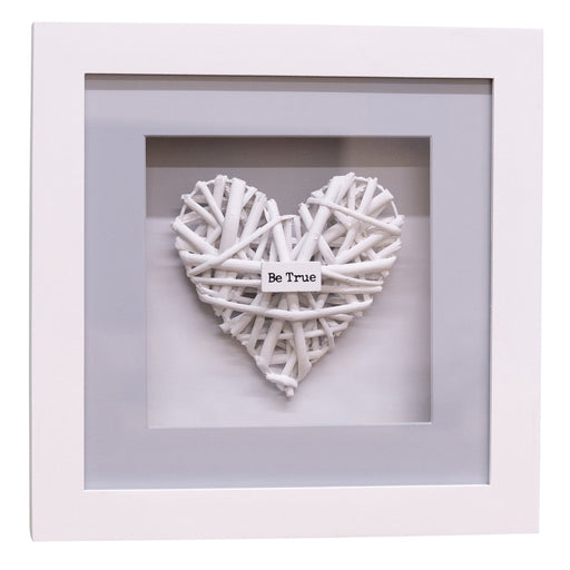 Set of 4 Be Kind Woven Heart Frames - Kozeenest