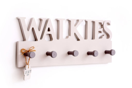 Wooden Wall Dog Walkies 5 Hooks Lead Holder - Kozeenest