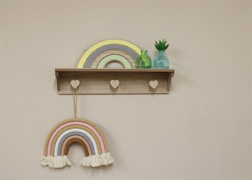 Rainbow Shelf with Hooks - Kozeenest