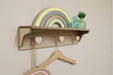 Rainbow Shelf with Hooks - Kozeenest