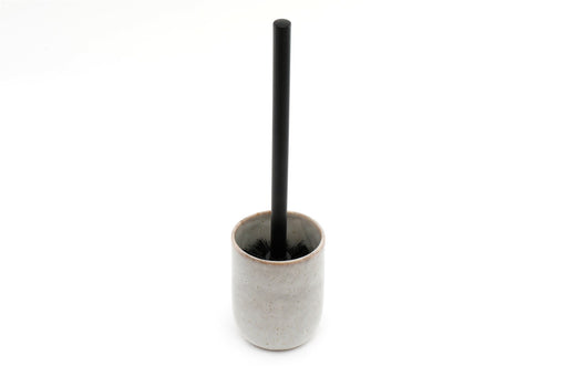 Taupe Ceramic Toilet Brush Holder - Kozeenest