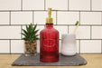 Red Glass Soap Dispenser - Kozeenest