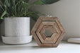 Set of Three Hexagon Tealight Holders 20cm - Kozeenest