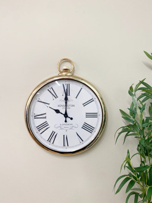 Round Copper Wall Clock 42cm - Kozeenest