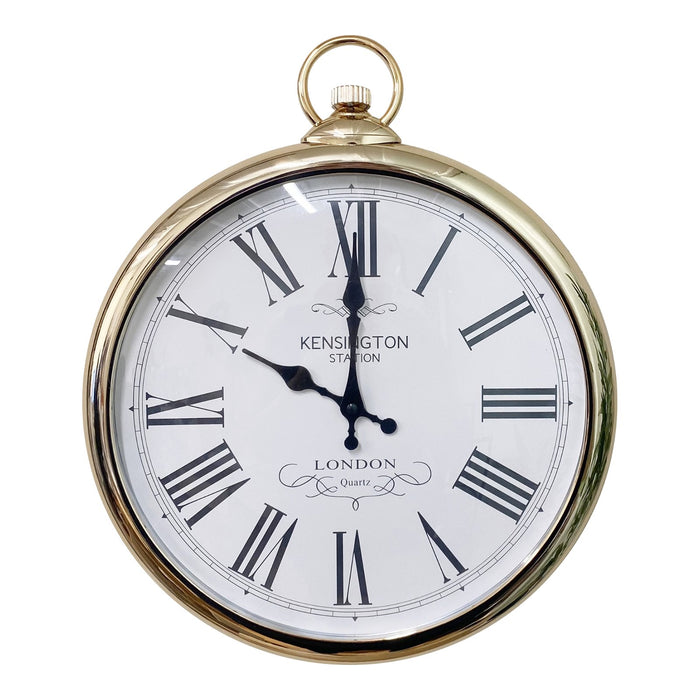 Round Copper Wall Clock 42cm - Kozeenest