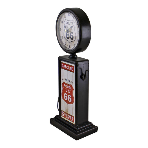 Retro Gas Pump Clock, Black, 13x34cm - Kozeenest