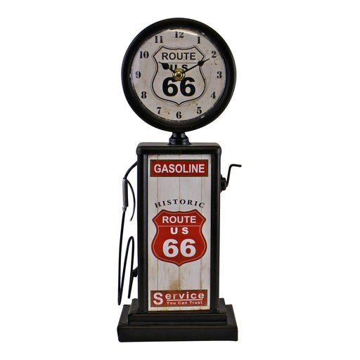 Retro Gas Pump Clock, Black, 13x34cm - Kozeenest