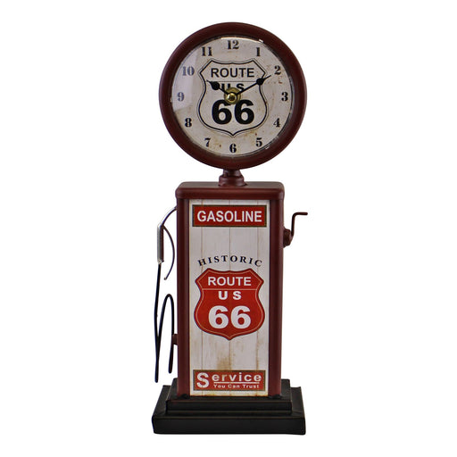 Retro Gas Pump Clock, Red 13x34cm - Kozeenest