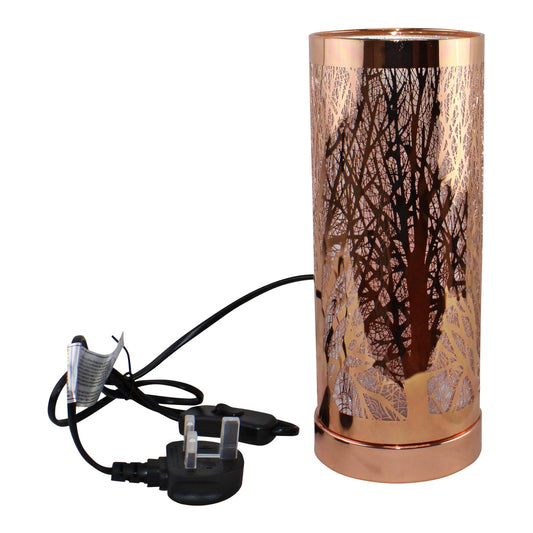 Woodland Design Colour Changing LED Lamp & Aroma Diffuser in Rose Gold - Kozeenest