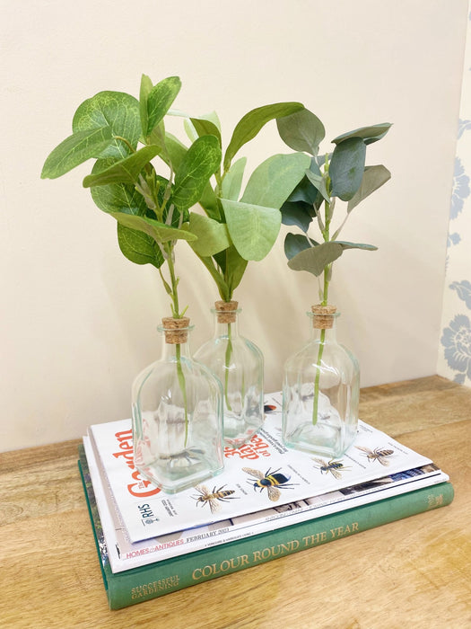 Set of Three Artificial Leaf In Vase - Kozeenest