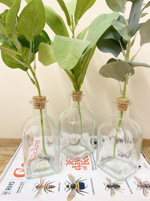 Set of Three Artificial Leaf In Vase - Kozeenest