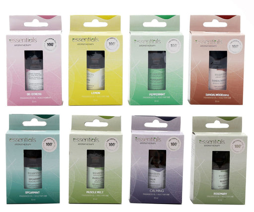 Pack of 8 x 10ml Essentials Aromatherapy Oil - Kozeenest