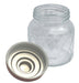 Round Glass Jar With Copper Lid, 5.5 Inch - Kozeenest