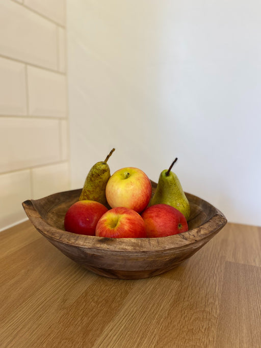 Triangular Shaped Wooden Bowl 28cm - Kozeenest