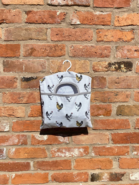 Peg Bag With A Chicken Print Design - Kozeenest