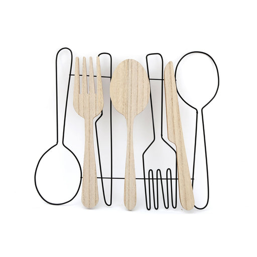 Spoon, Fork & Knife Wall Decoration 45cm - Kozeenest