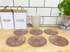 Set of Six Bark Design Coasters - Kozeenest