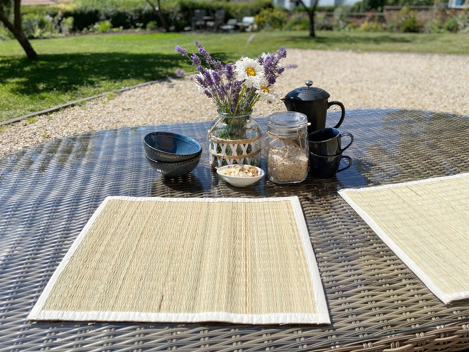 Set of Four Woven Grass Place Mats - Kozeenest