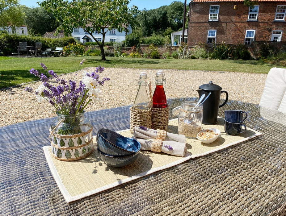 Set of Four Woven Grass Place Mats - Kozeenest