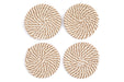 Set of Four Stripey Woven Coasters - Kozeenest