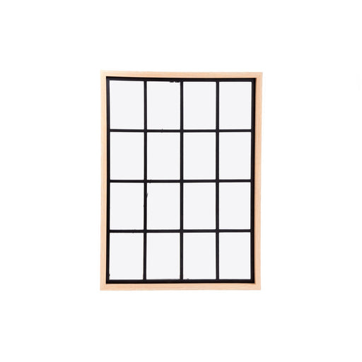 Natural Wood Effect Window Mirror 80cm - Kozeenest