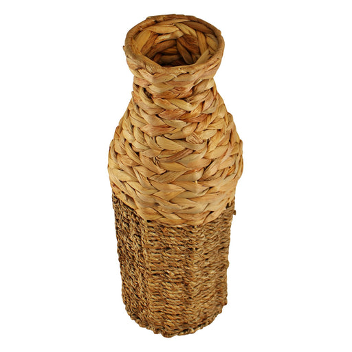 Natural Interiors Bamboo & Seagrass Vase, 45cm. - Kozeenest