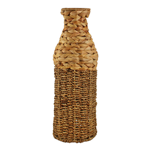 Natural Interiors Bamboo & Seagrass Vase, 45cm. - Kozeenest