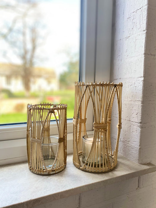 Rattan Candle Holder Large - Kozeenest