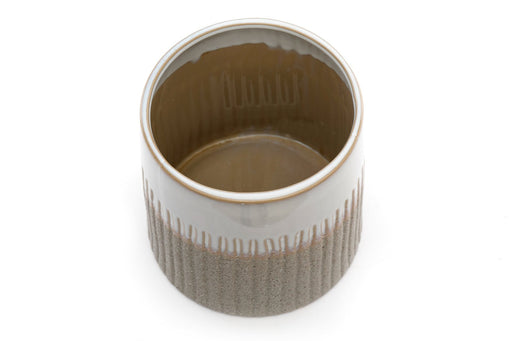 Two-tone Textured Ceramic Planter - Kozeenest