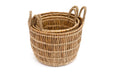 Set of Three Dried Seagrass Baskets - Kozeenest