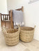 Set of Three Dried Seagrass Baskets - Kozeenest