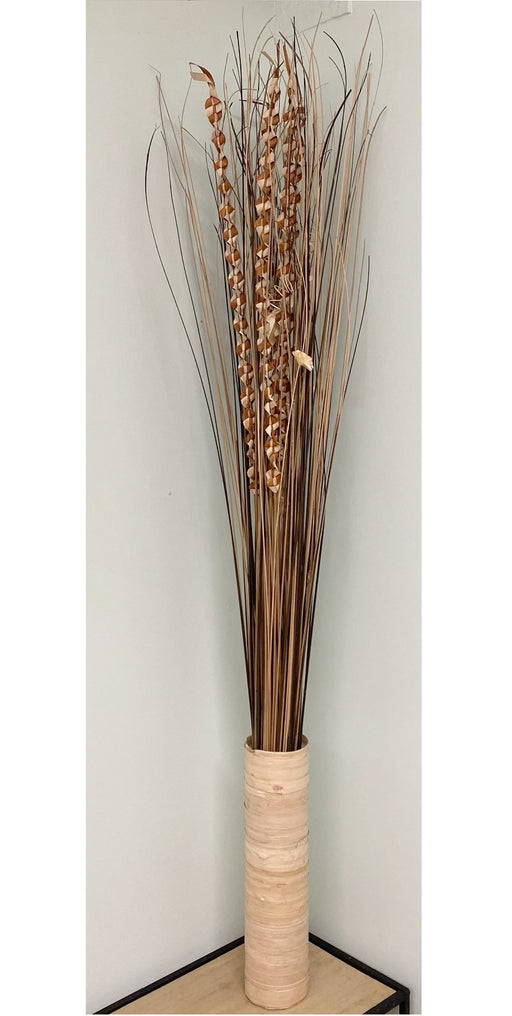 Plaited Dried Palm Leaf Arrangement In A Vase 150cm - Kozeenest