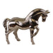 Silver Metal Horse Ornament, 23cm Tall - Kozeenest