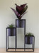 Triple Black Metal Planter, 43x50cm - Kozeenest