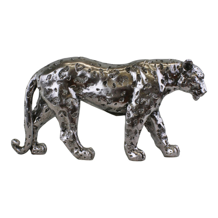 Silver Leopard Ornament Small - Kozeenest