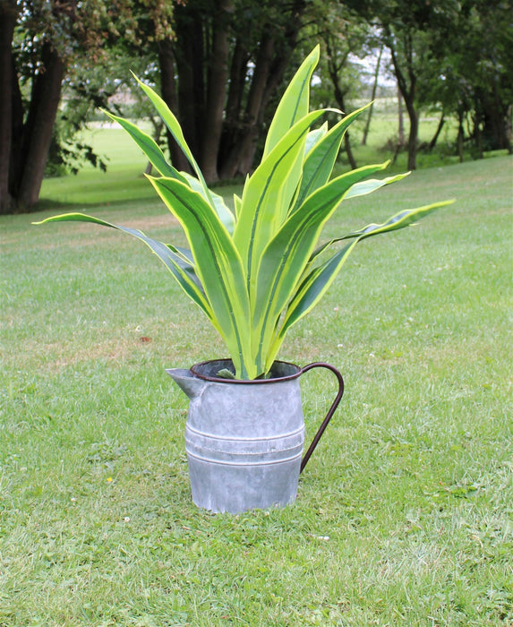 Vintage Style Metal Jug Garden Planter - Kozeenest