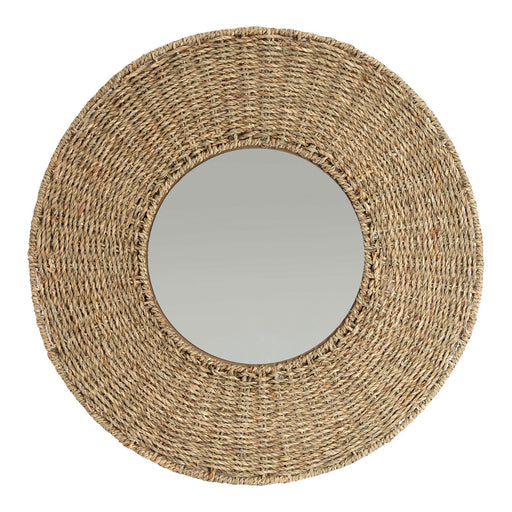 Natural Seagrass Mirror 50cm - Kozeenest