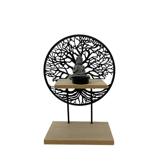 Tree Of Life With Buddha And Tea Light - Kozeenest