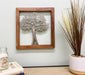 Silver Tree Of Life In A Wooden Frame - Kozeenest