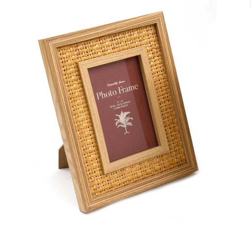 Rattan Effect 4" x 6" Photo Frame - Kozeenest