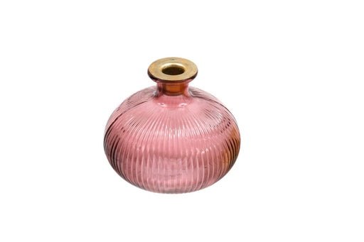 Pink Glass Candle Holder - Kozeenest