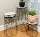 Wire Plant Stands Set Of Three - Kozeenest