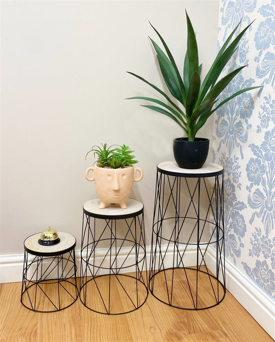 Wire Plant Stands Set Of Three - Kozeenest