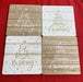 Set Of 4 Christmas Market Coasters - Kozeenest