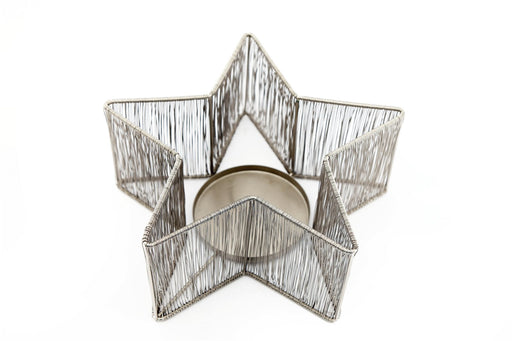 Silver Star Candle Holder - Kozeenest