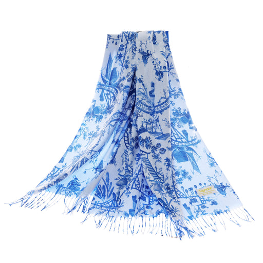 The British Museum Chinoiserie - Art Pashmina-1