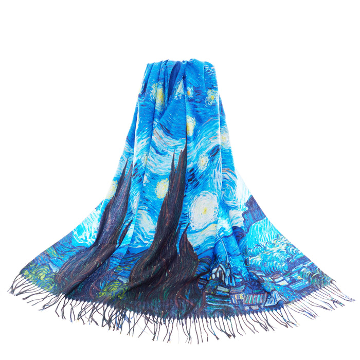 Van Gogh Starry Night - Art Pashmina-1