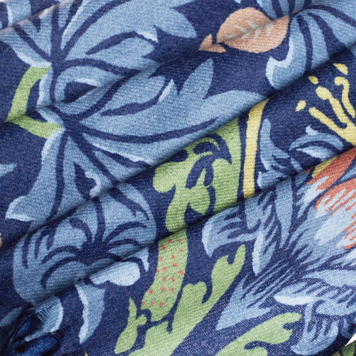 William Morris Strawberry Thief Blue - Art Pashmina-2