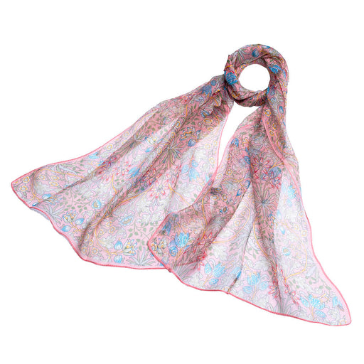 William Morris Hyacinth - 100% Pure Silk Scarf-0